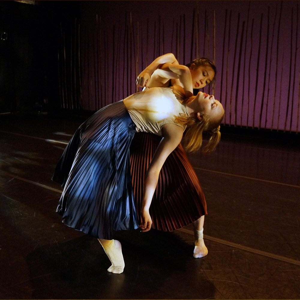 Juliann Witt and Stacey Yuen in The Healer.© RAWdance. (Click image for larger version)