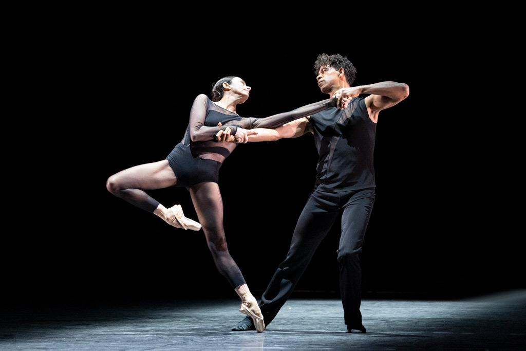 Alessandra Ferri and Carlos Acosta in the mew Chacona pdd.© Foteini Christofilopoulou. (Click image for larger version)