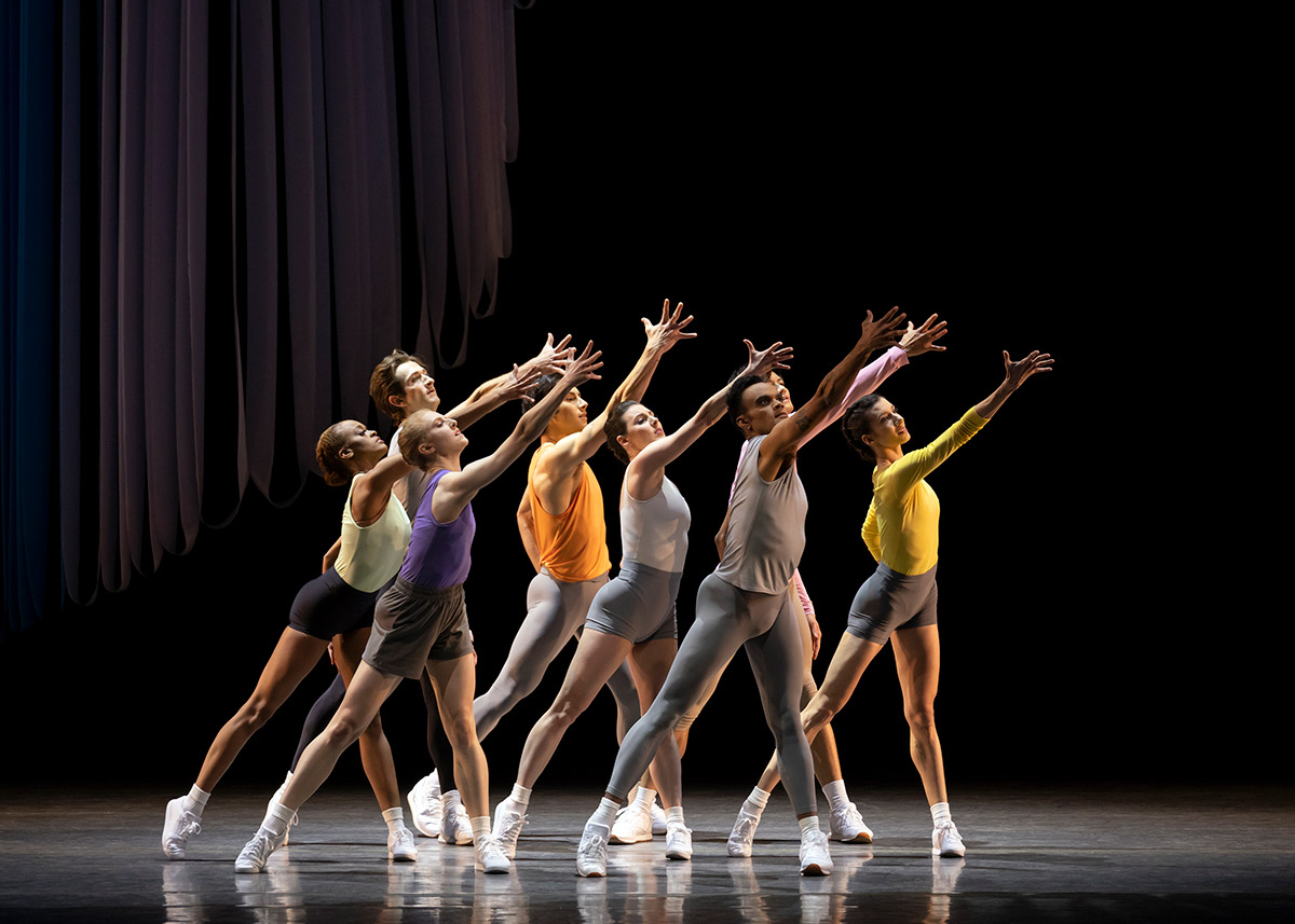 New York City Ballet in Peck’s Partita.© Erin Baiano. (Click image for larger version)