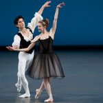 Anthony Huxley and Sterling Hyltin in Balanchine’s Mozartiana.© Erin Baiano. (Click image for larger version)